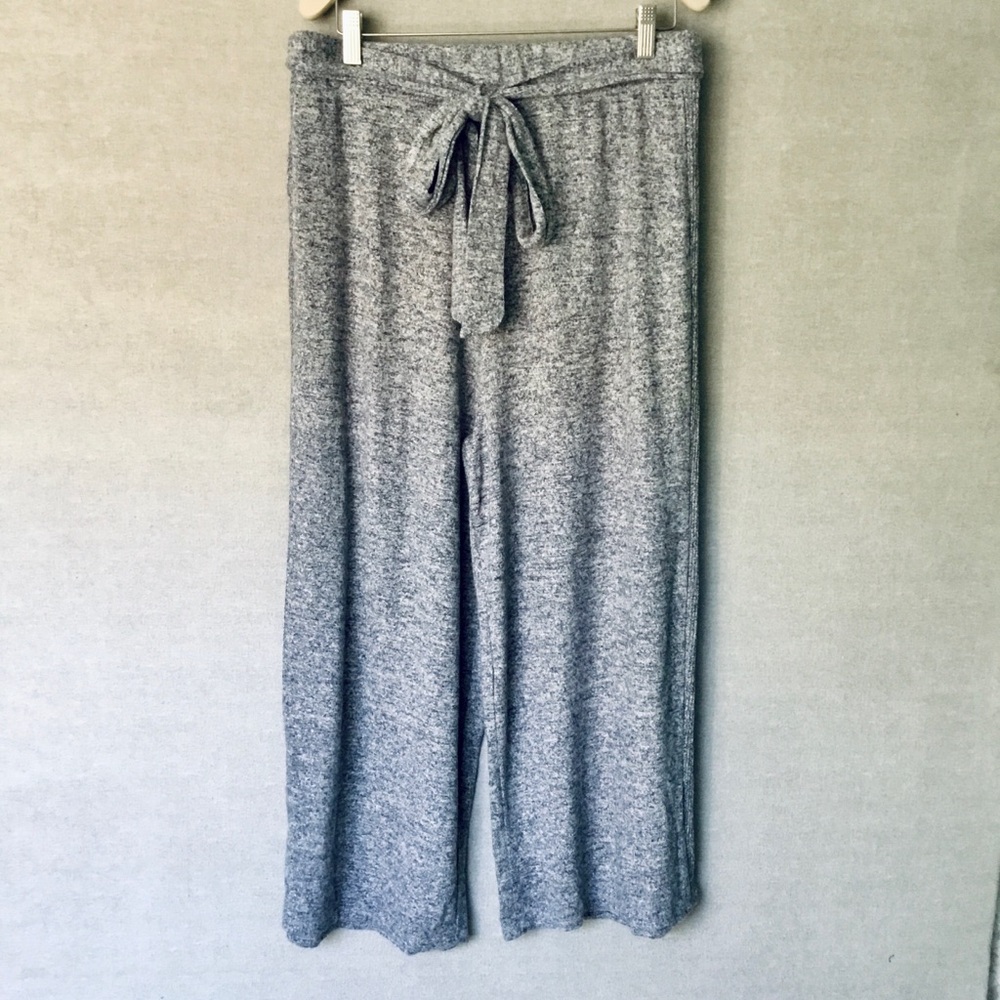 Bobeau Gray Brushed Knit Doris Wide Leg Pants, NWT size XL